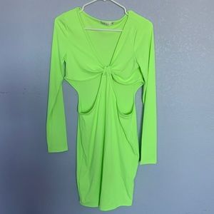 Hazel & Olive lime green dress